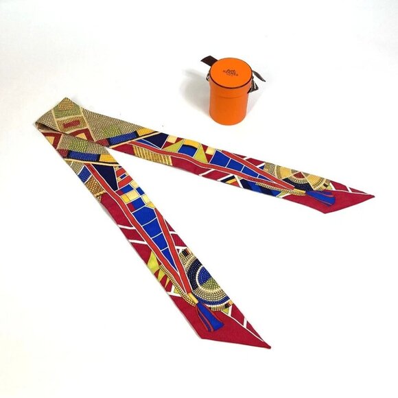 HERMES Overall handle Twilly Twilly Scarf silk Multicolore - Picture 1 of 16